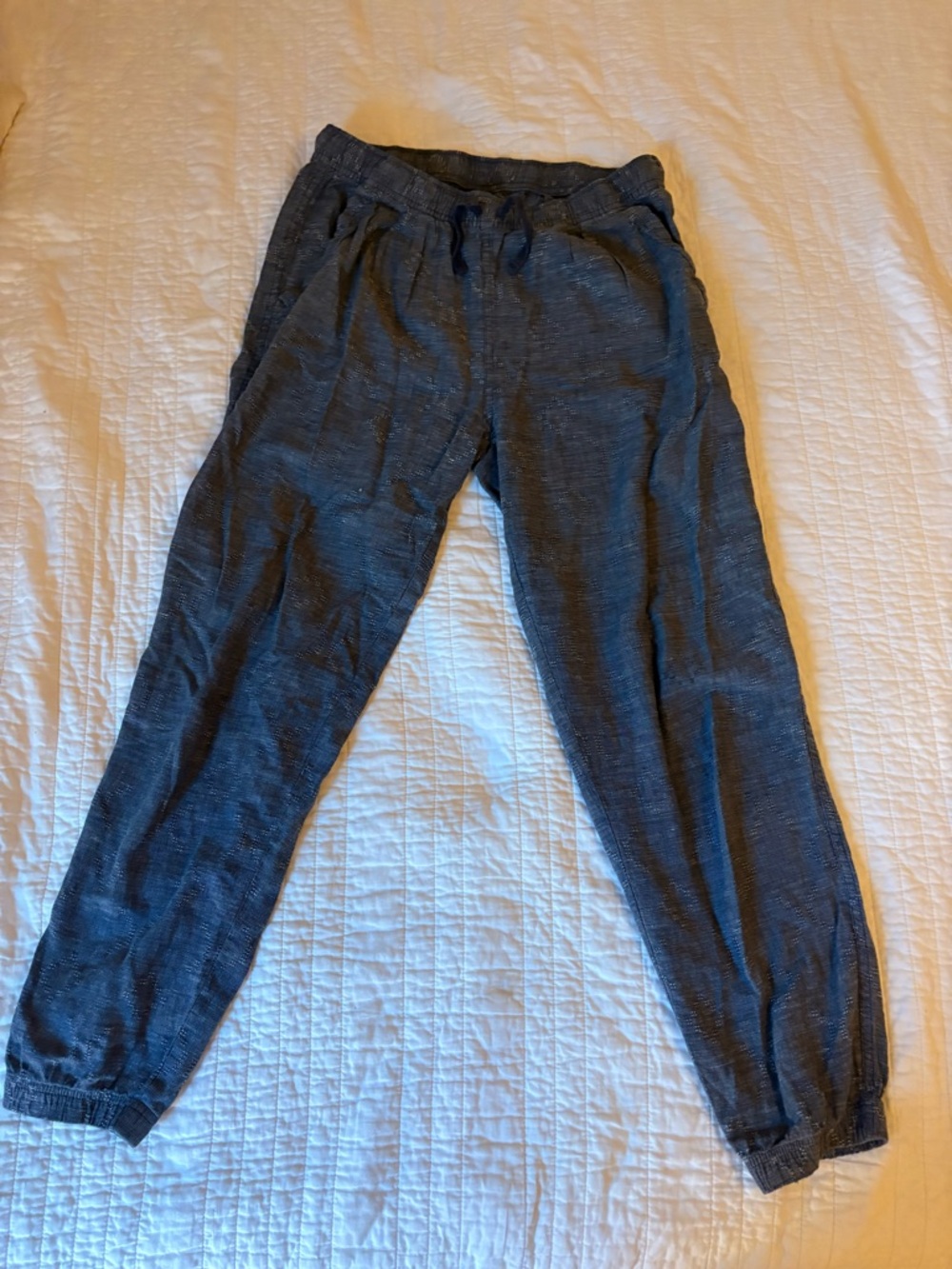 women’s patagonia island hemp joggers size small.
